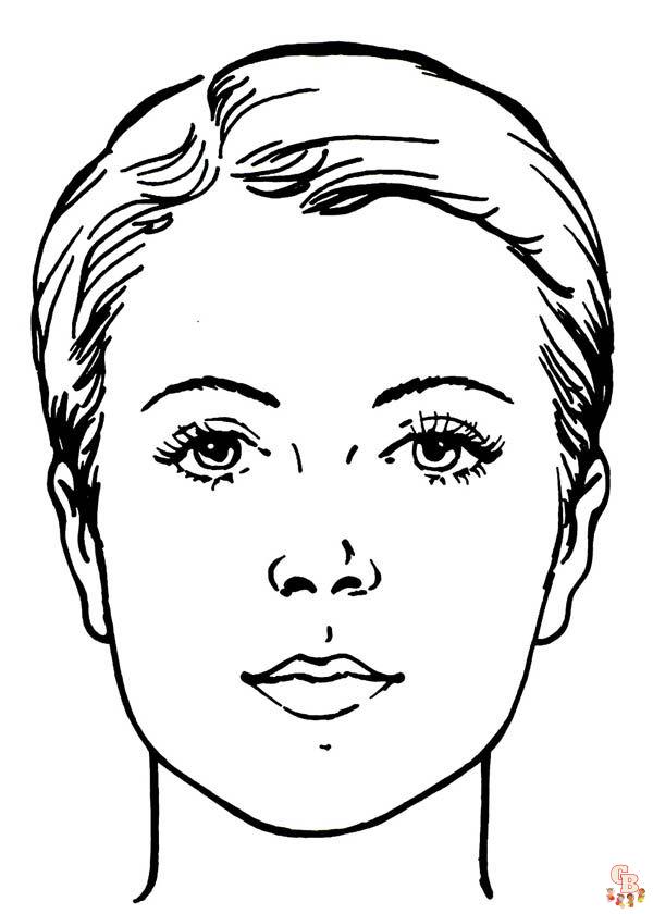 Get creative with face coloring pages