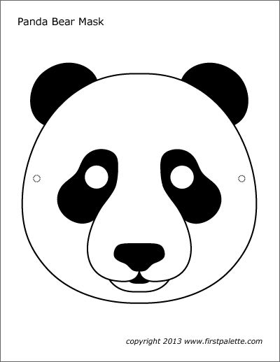 Panda mask free printable templates coloring pages panda mask animal masks for kids animal mask templates