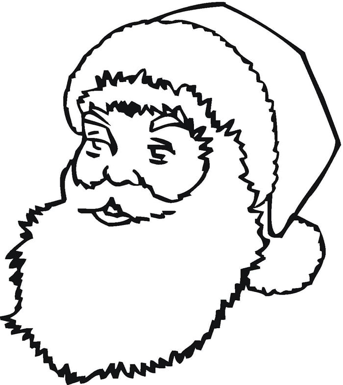 Best santa s shapes crafts colouring pages