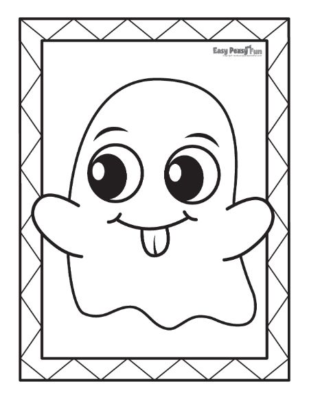 Printable ghost coloring pages â sheets