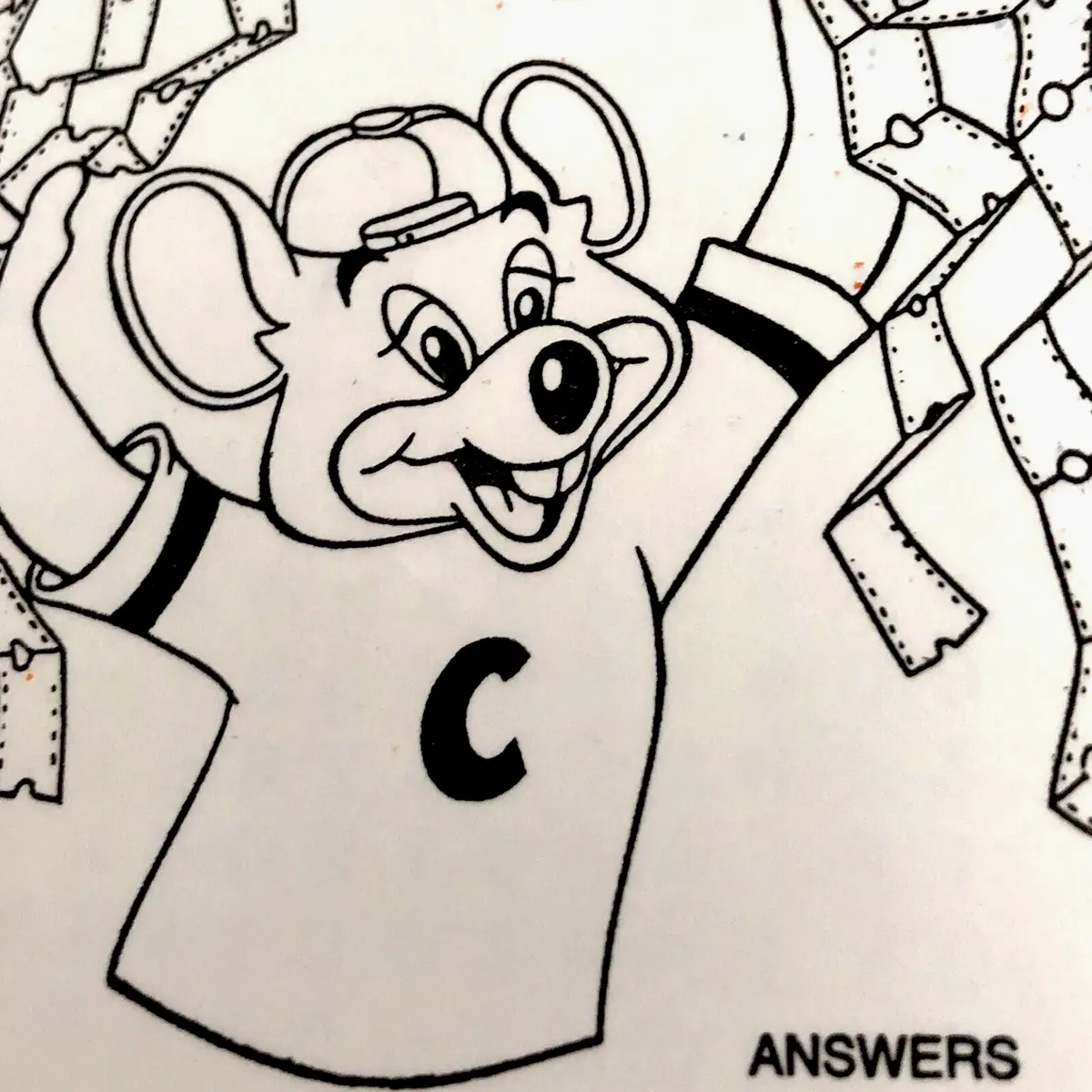 Rare s chuck e cheeses word search tickets artwork answers ðð