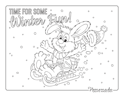 Free printable winter coloring pages for kids adults