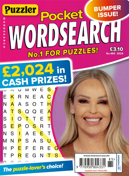 Pocket wordsearch magazine