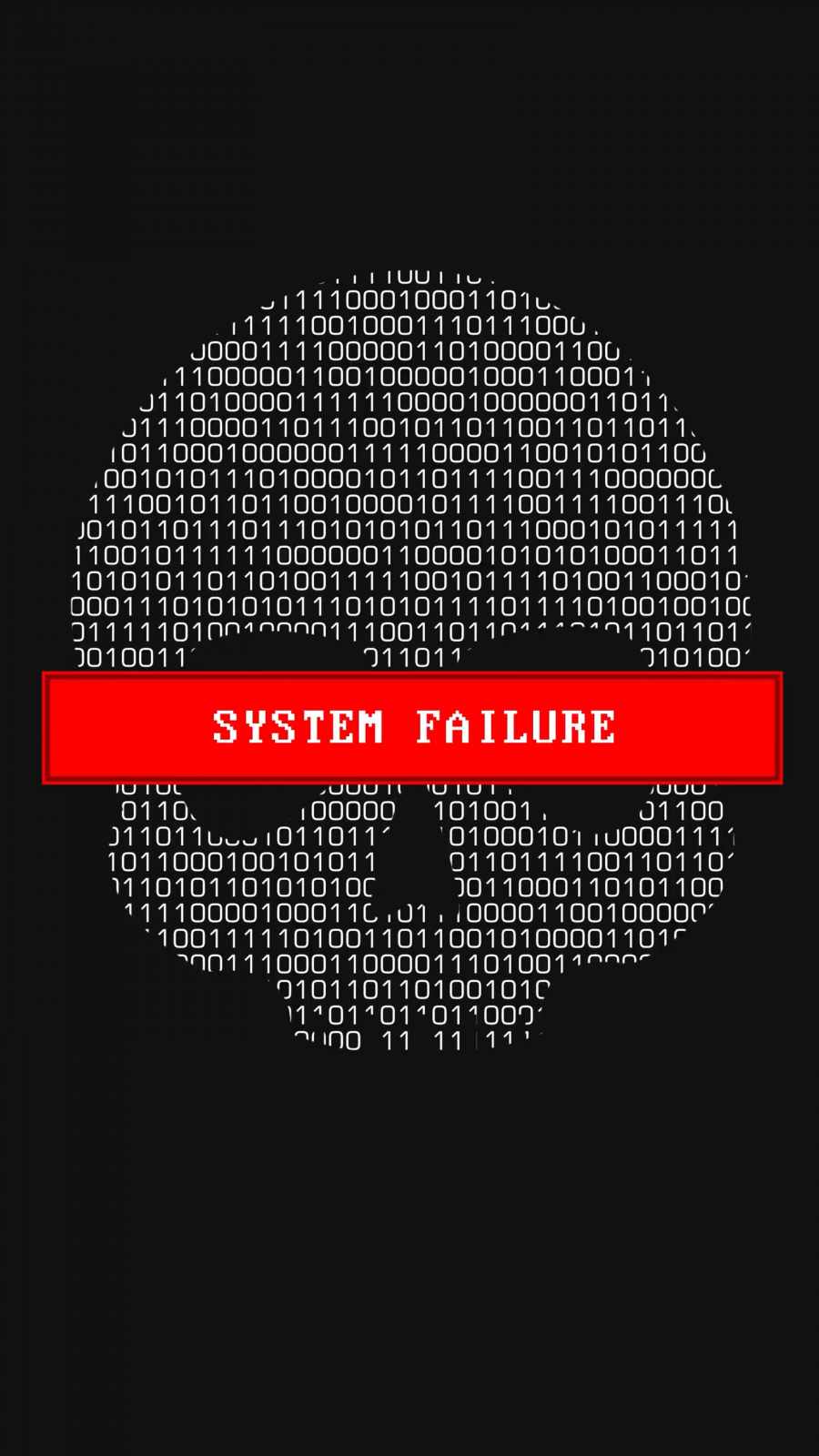 System failure iphone wallpaper