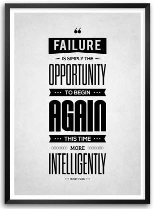 Failure is simply on fine art paper hd quality wallpaper poster fine art print