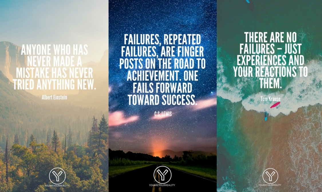 Inspirational quotes about failure mobile wallpapers you are your reality