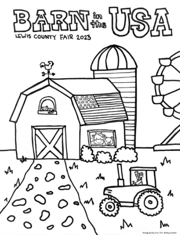 Coloring page â lewis county fair