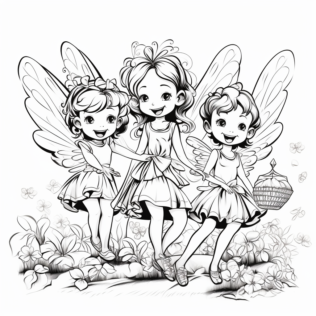 Free coloring pages fairies