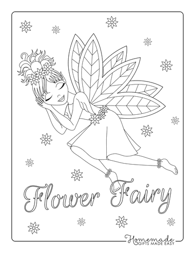 Beautiful fairy coloring pages free printables