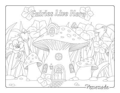 Beautiful fairy coloring pages free printables