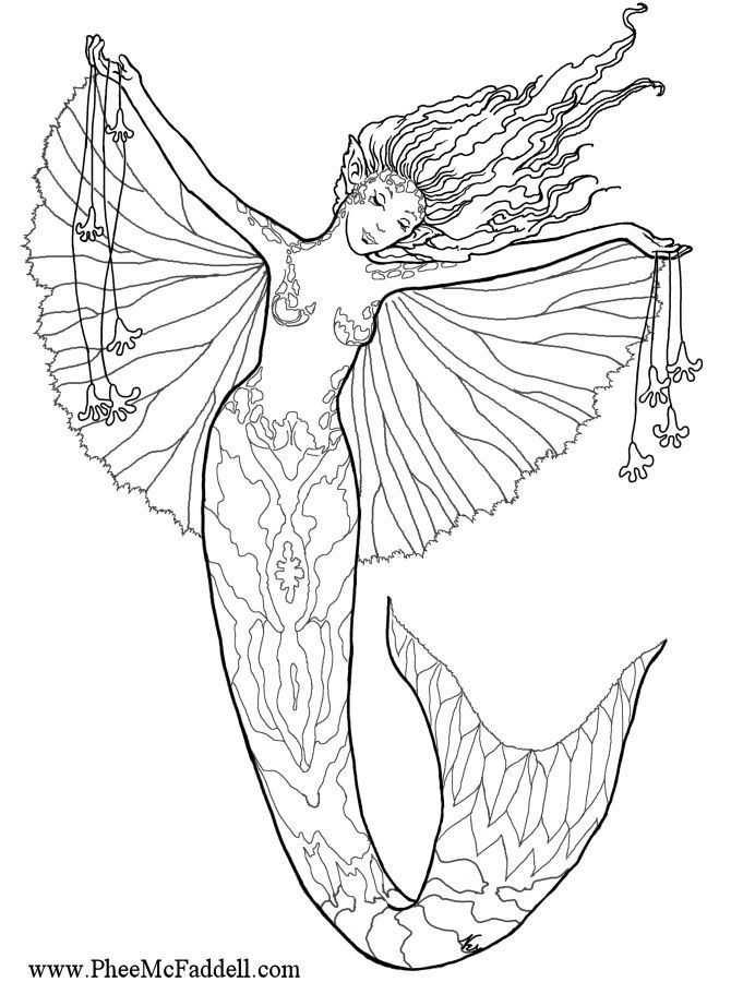 Enchanted designs fairy mermaid blog free fairy fantasy coloring pages by phee mcfaddell mermaid coloring pages fairy coloring pages detailed coloring pages