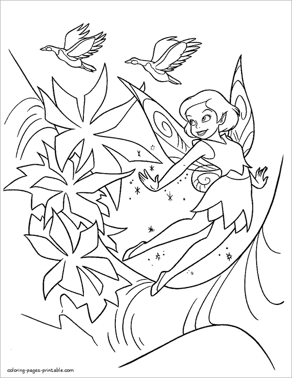 Fairy coloring pages