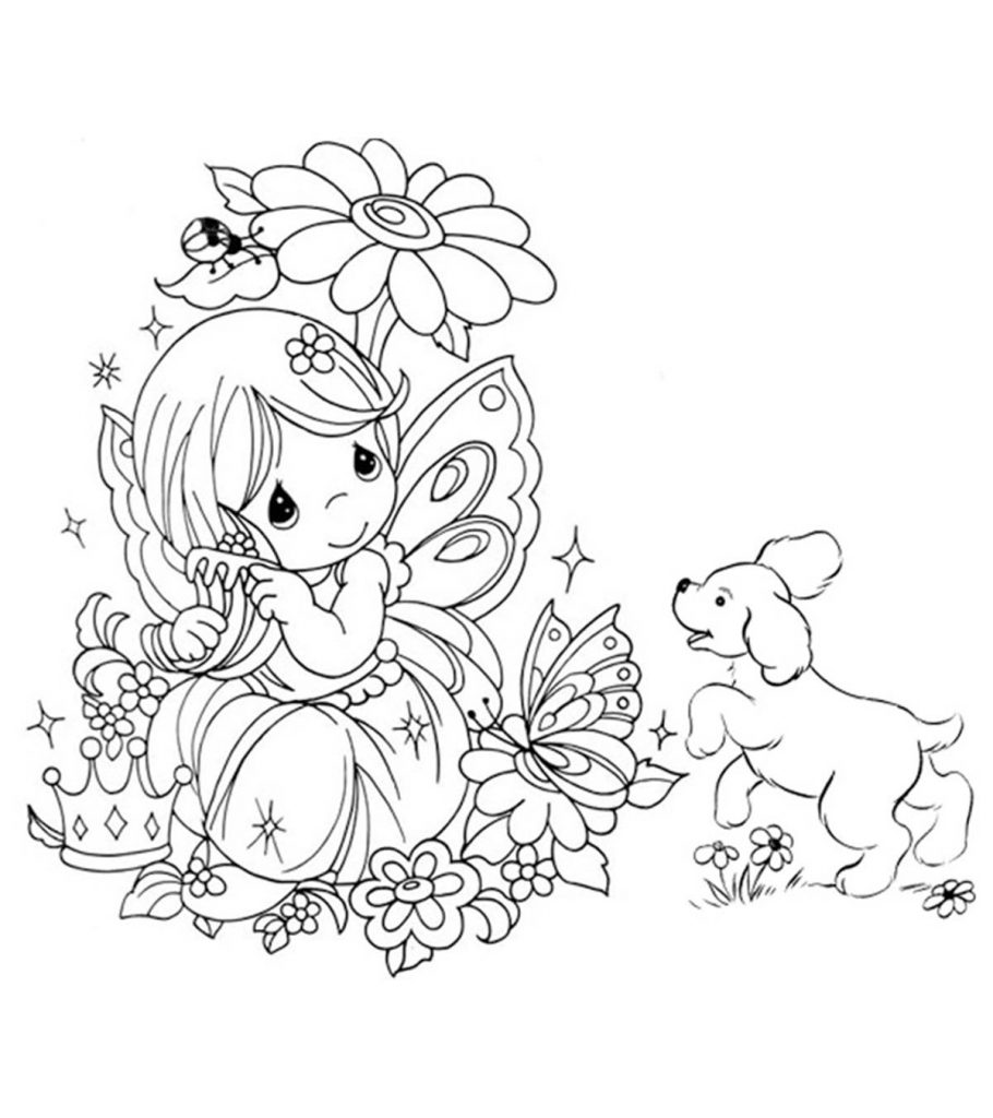 Top free printable beautiful fairy coloring pages online