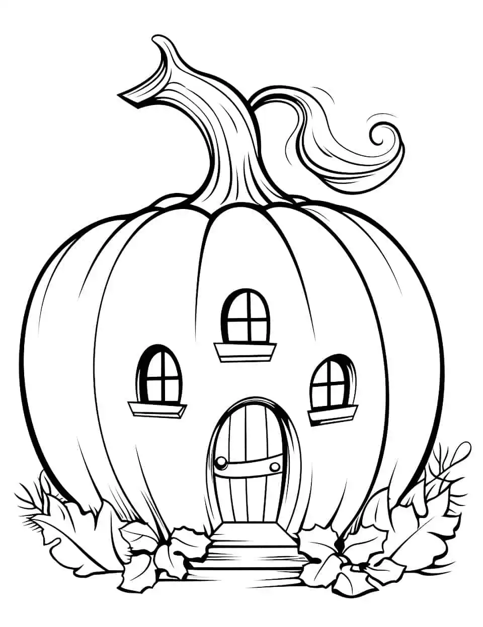 Pumpkin coloring pages free printable sheets