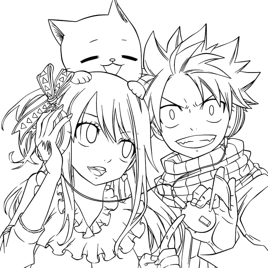 Fairy tail coloring pages