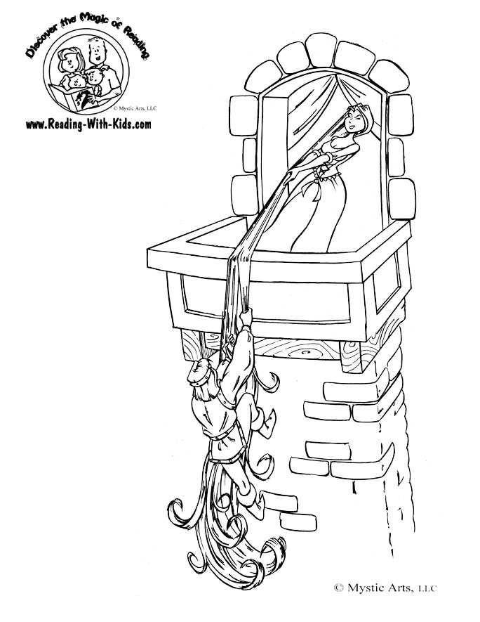 Fairy tale coloring pages