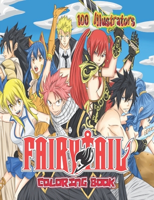 Fairy tail coloring book great illustrations for kids and adults cutest coloring pages for fairy tail fans awesome quality for a gift paperback square books