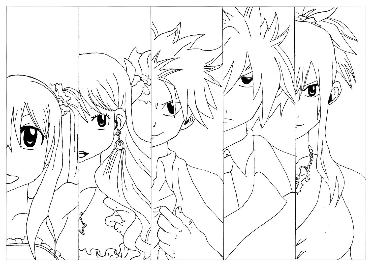 Free fairy tail coloring pages to print