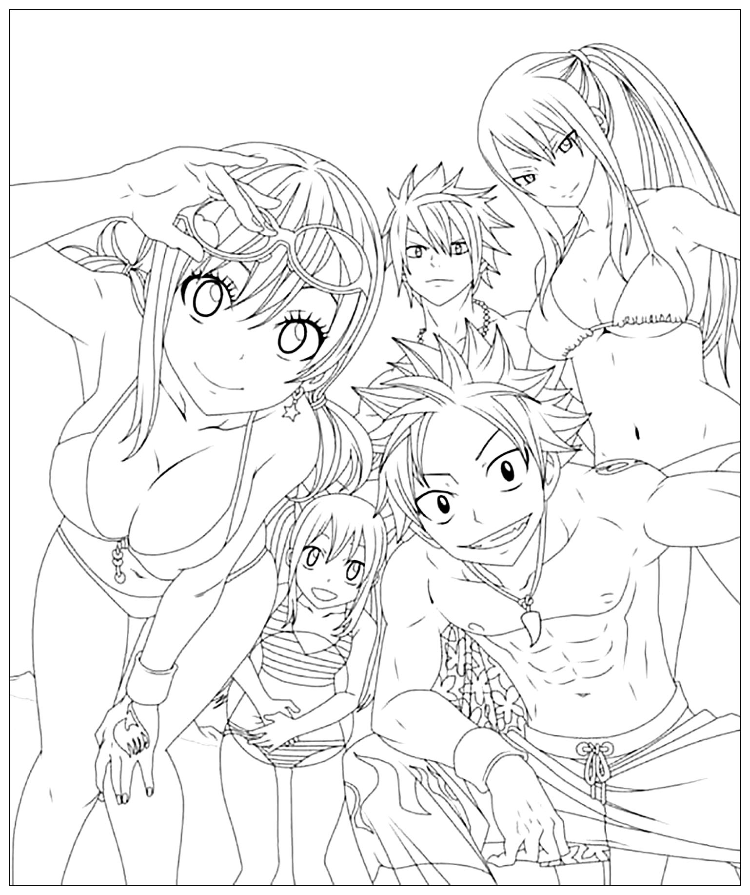 Fairy tail coloring pages for kids