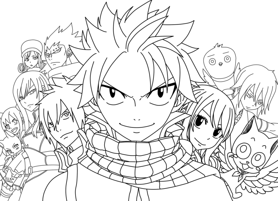 Fairy tail coloring pages to download