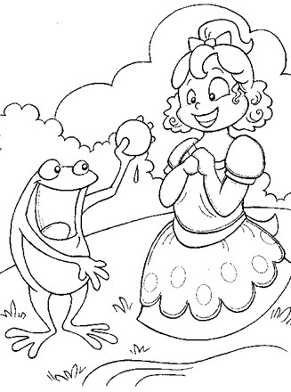 Fairy tales coloring page