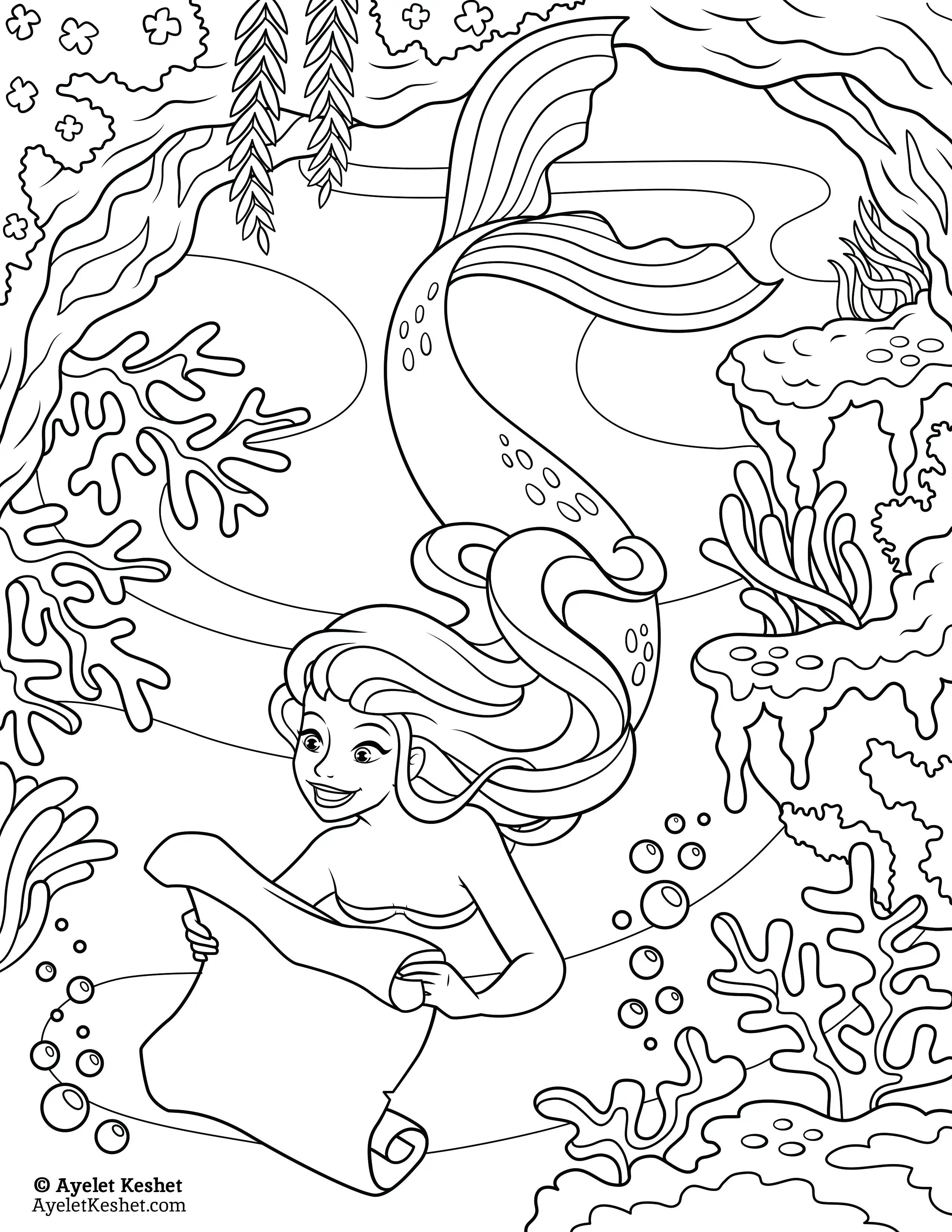 Coloring pages about fairy tales for kids