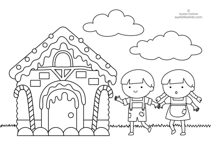 Coloring pages about fairy tales for kids