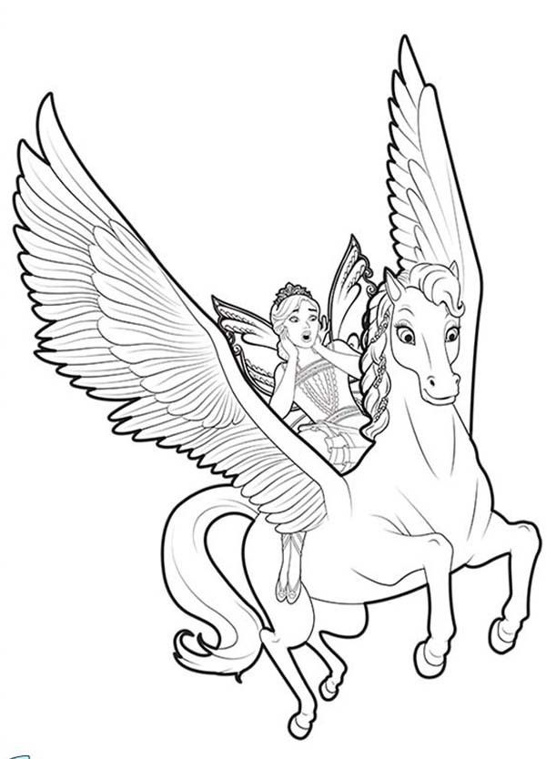 Unicorn coloring pages flying with fairy unicorn coloring pages princess coloring pages unicorn drawing
