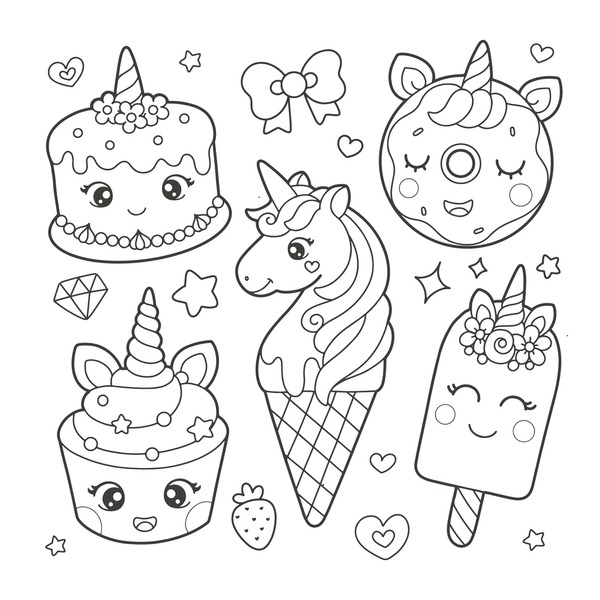 Thousand cake coloring pages royalty