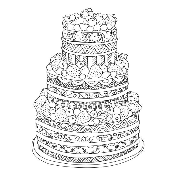 Wedding coloring pages stock illustrations royalty