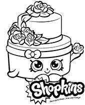 Shopkins shoes coloring page to print