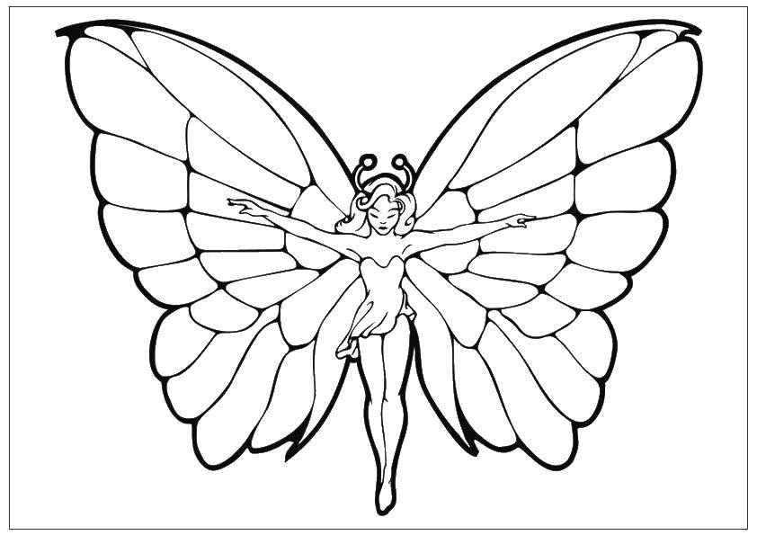 Online coloring pages fairy coloring fairy and wings coloring