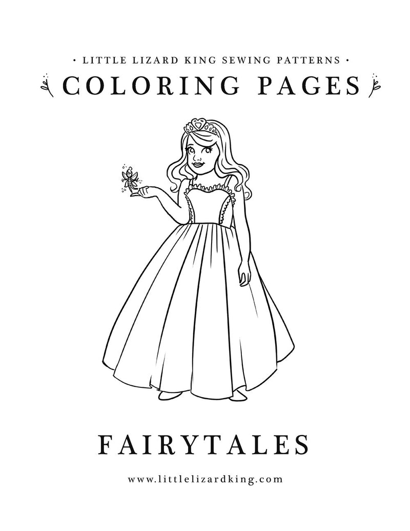 Fairytales coloring book â little lizard king