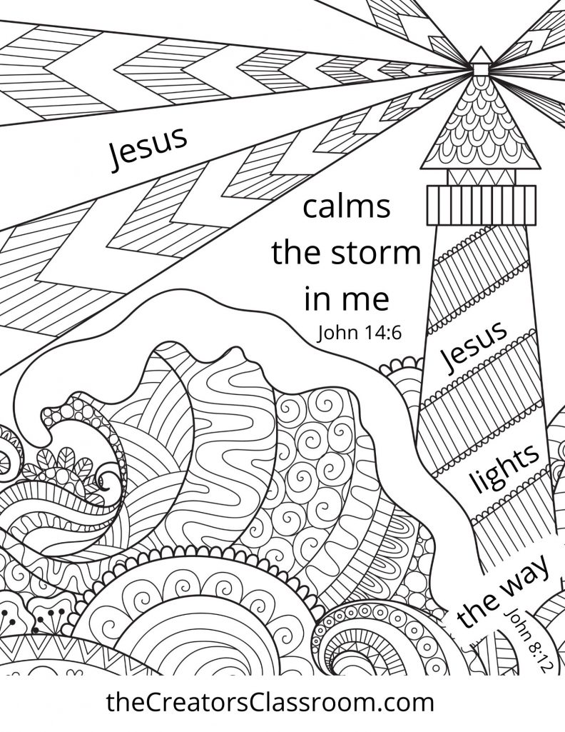 Free faith coloring pages for adults to give you joy â the creators classroom