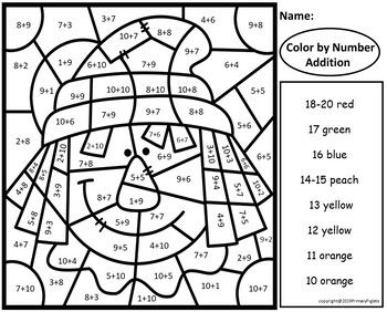 Fall color by code addition to and color by number math activities pages subtraction elementary school activities addition and subtraction