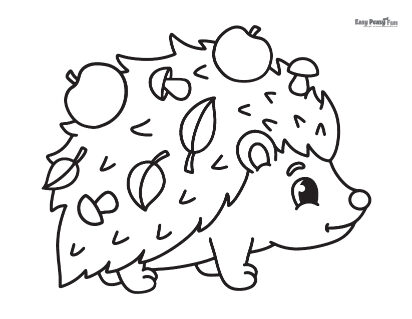 Fall coloring pages