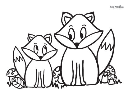 Fall coloring pages