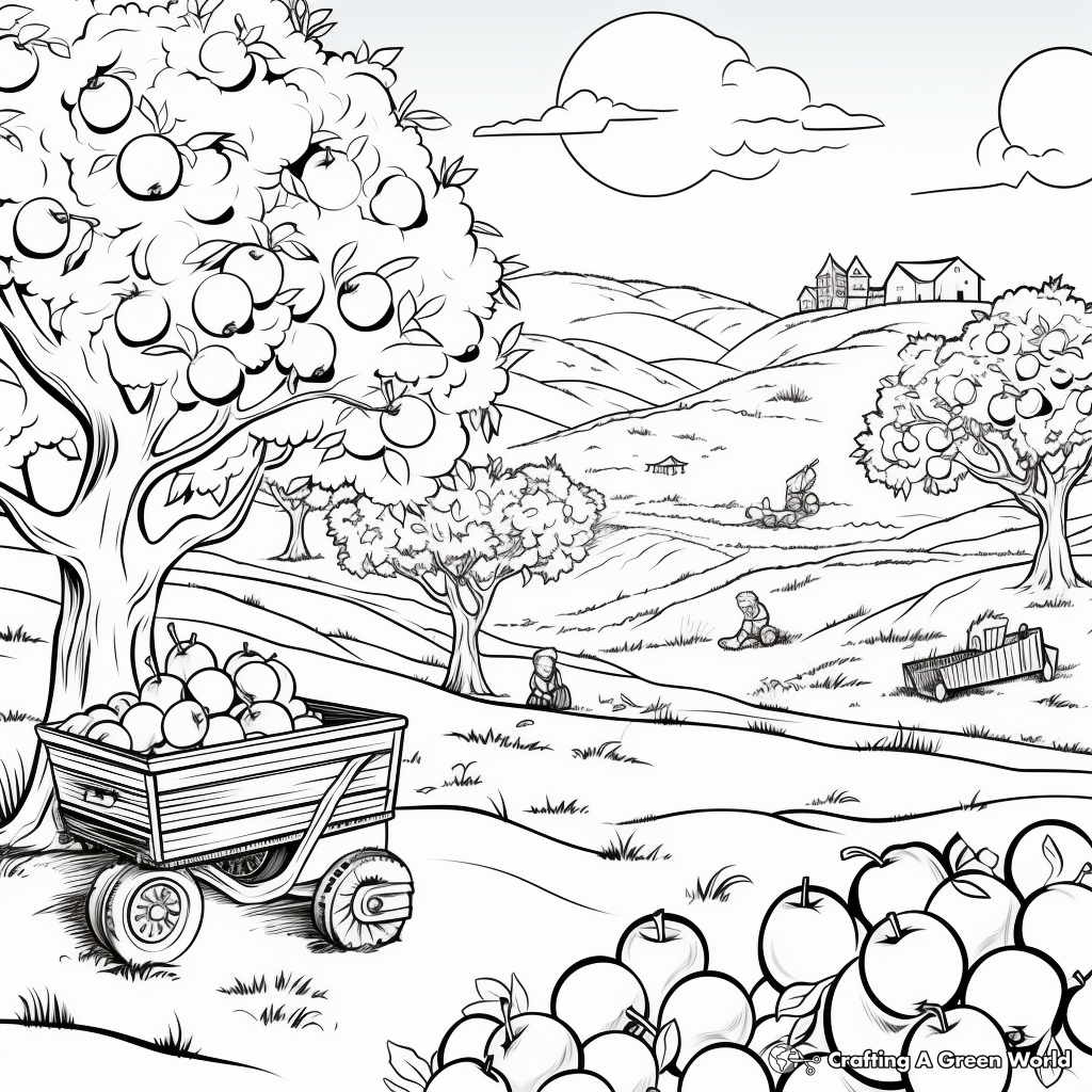 Apple coloring pages