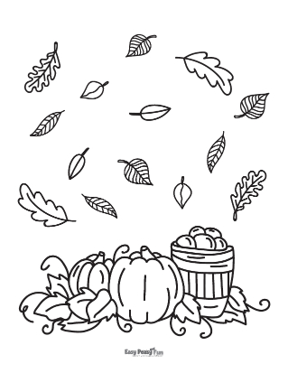 Fall coloring pages