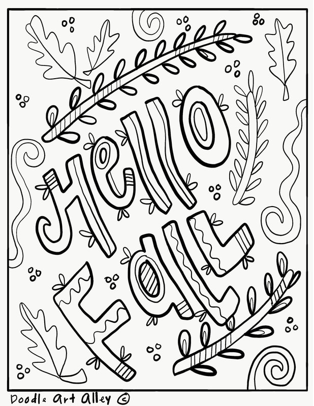 Fall coloring pages