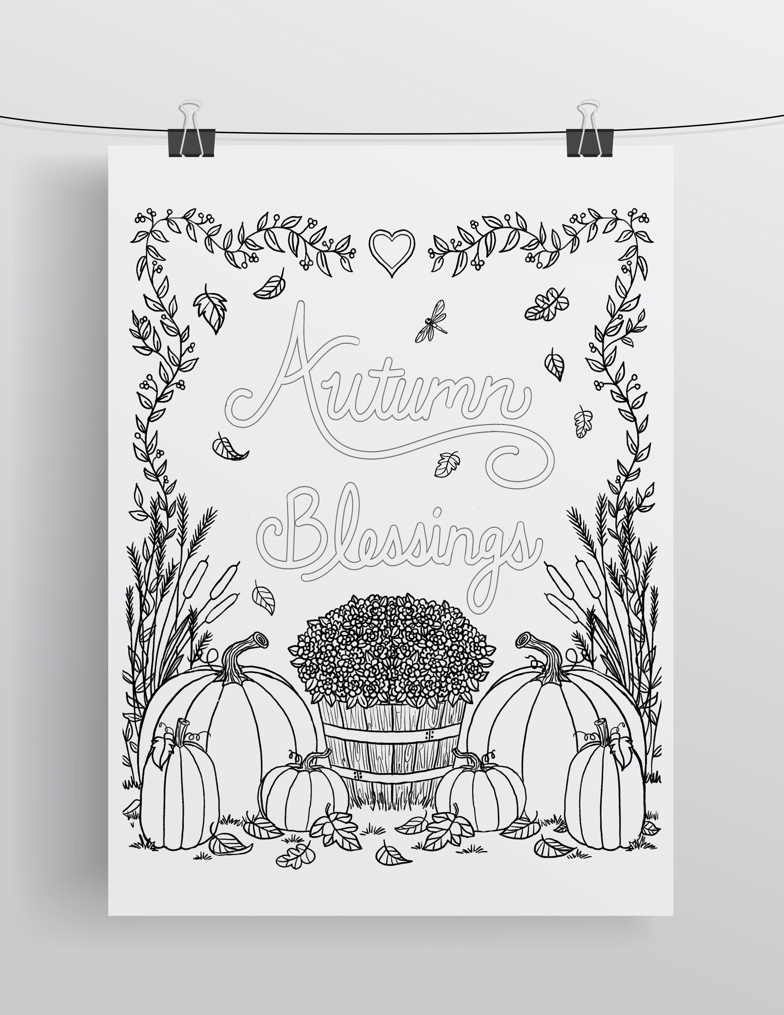 Mommy me autumn coloring pages free download â lisa m griffin illustrator