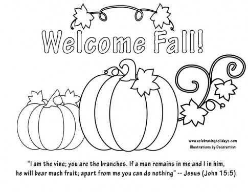 Free âwele fallâ coloring page with bible verse celebrating holidays