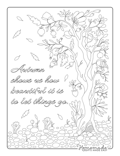 Free printable autumn fall coloring pages