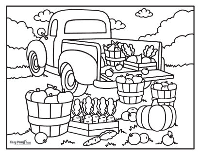 Fall coloring pages