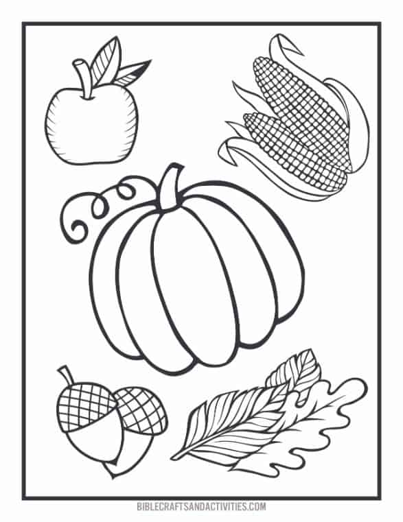 Fall coloring pages