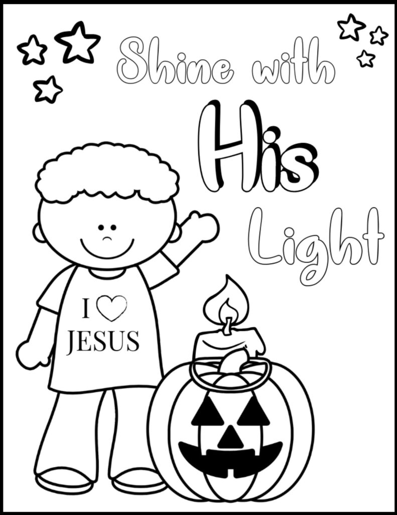 The best christian halloween coloring pages