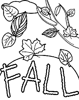 Autumnfall free coloring pages