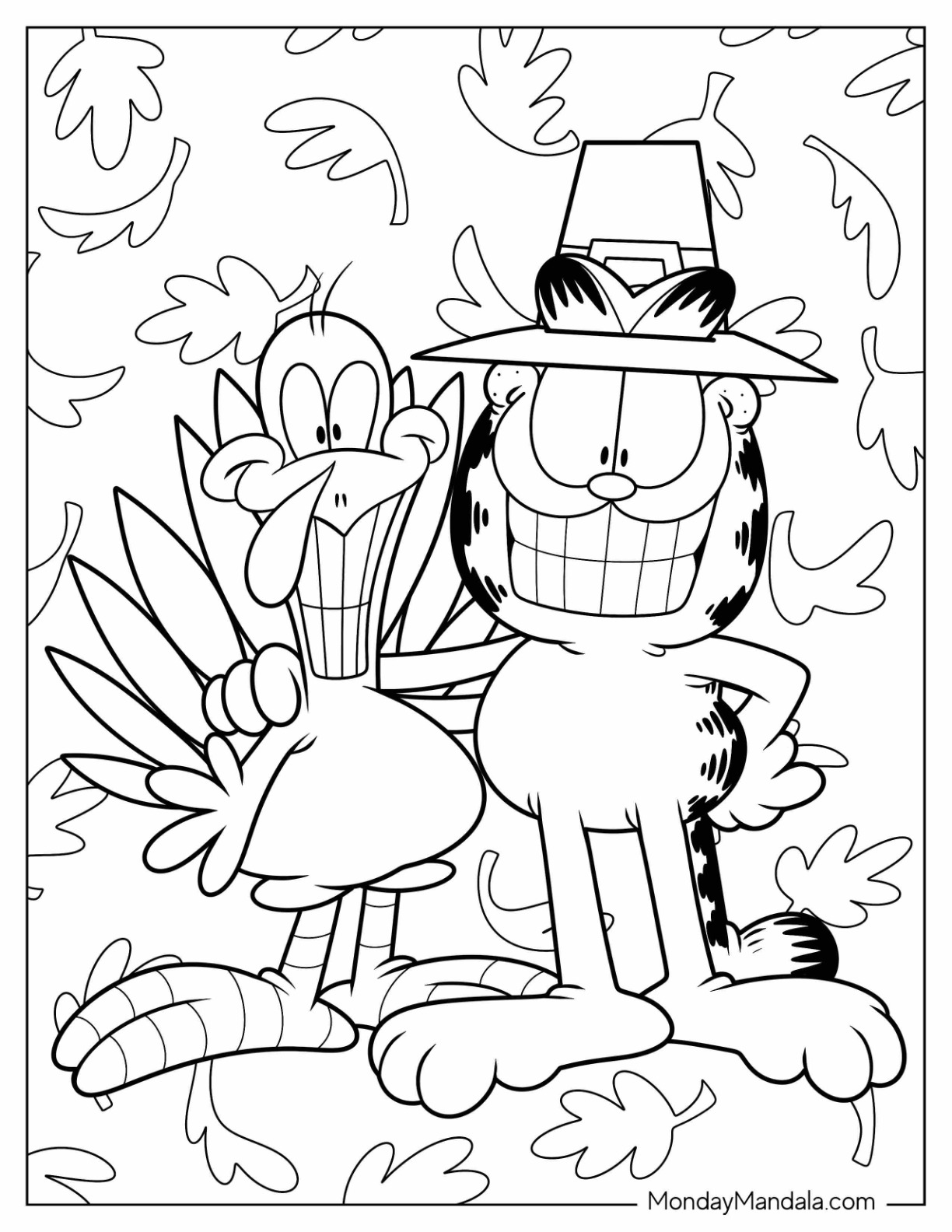 Autumn fall coloring pages free pdf printables