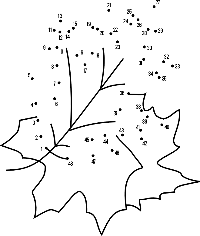 Autumn connect the dots activity connect the dots dots coloring pages