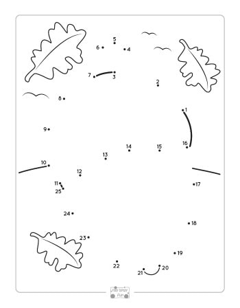 Fall dot to dot worksheets